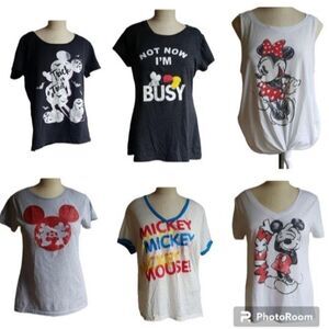 Authentic Disney T Tee Shirts Tanks Mickey MINNIE Women's WOMAN'S Sizes XLarge